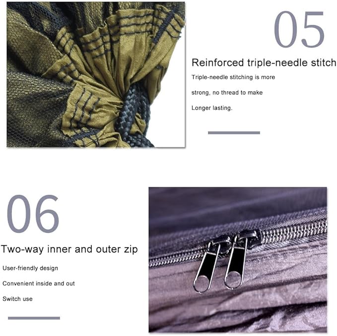 Portable Hammock Stand,hammock Frame,Elasticated, Automatic Quick-open, Ultra-light Nylon, with Mosquito Net Hammock, Suitable for Travelling and Camping(Camouflage)