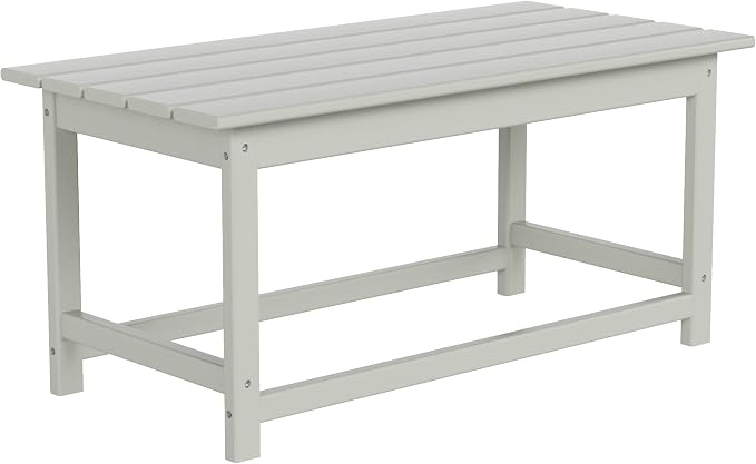 HDPE Laguna Outdoor Poly Adirondack Coffee Table, Sand