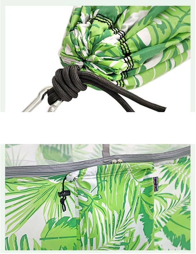 Outdoor Hammock Anti-Rollover Travel Camping Portable Hammock Hanging Chair Outdoor Portable Camping Travel Equipment (Color : Green)