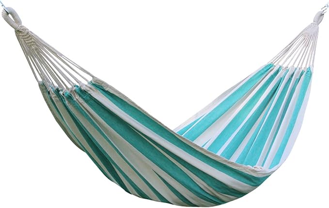Camping Hammock Outdoor Portable Patio Double Hammock with Bag 2 Person for Outdoor Garden