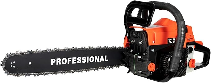 20 Inch Gas Chainsaw with 3.6HP 2 Stroke Engine, 58cc Gas Powered Chainsaw Handheld Cordless Petrol Chain Saw for Tree Pruning Firewood Cutting