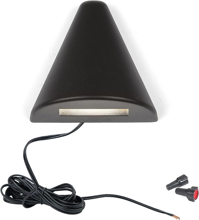 WAC Landscape Lighting, Cone LED 12V Deck and Patio Light 3000K Warm Built-in LED in Black