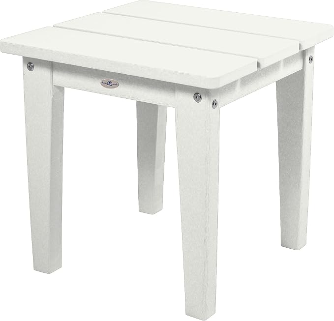 Mix and Match Cape, Lakeshore and Riverside Adirondack Small Side Table, Coconut White