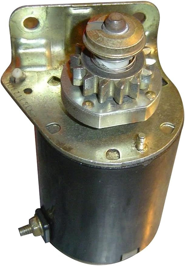 14 Tooth Starter Motor Replacement for 42" John Deere Z225 Z225A Z 225A Zero-Turn L100 L105 L107 LA100 LA105 LA107 LA115 LA125 Riding Lawn Mower Tractor with Briggs Stratton Engine