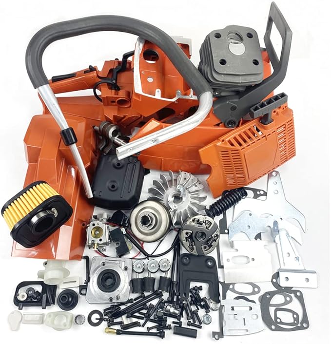 Holzfforma Farmertec Complete Aftermarket Repair Parts Compatible with Husqvarna 181 288 281 Engine Motor Crankcase Cylinder Piston Crankshaft Chainsaw