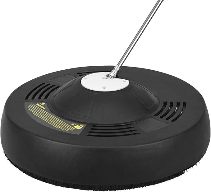 Goplus Pressure Washer Surface Cleaner, 16-INCH Power Washer Scrubber Attachment, Great for Cleaning Driveway Sidewalk with 1/4" Quick Connection, 3000PSI 1450RPM