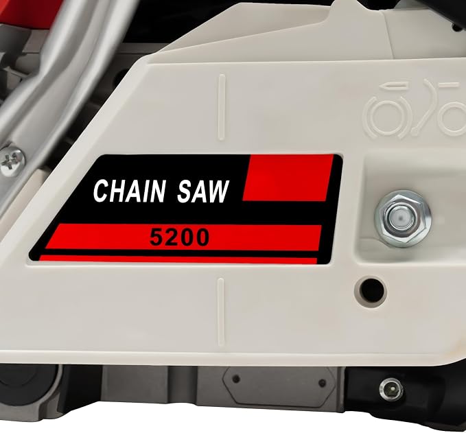 22inch Gas Chain Saw, 2.68HP 52CC 2-Stroke Gasoline Powered Chainsaw, Air Cooled Top Handle Gas Chainsaw Pull Start Petrol Chain Saw w/Automatic Lubrication System for Wood Cutting, Trees