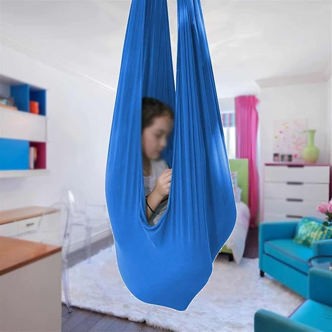 Adjustable Indoor Therapy Swing for Kids with Special Need Snuggle Hammock Great for Autism, ADHD, and SPD - Cuddle Has A Calming Effect On Children Sensory