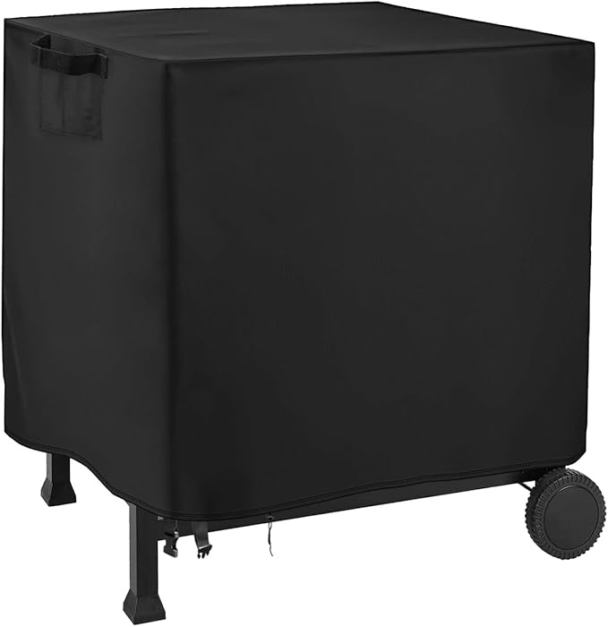 Outdoor Dining Cart Cover for Feasto Three-Shelf Movable Food Prep and Work Cart Table, Waterproof Outdoor Grill Cart Cover Pizza Oven Table Cover