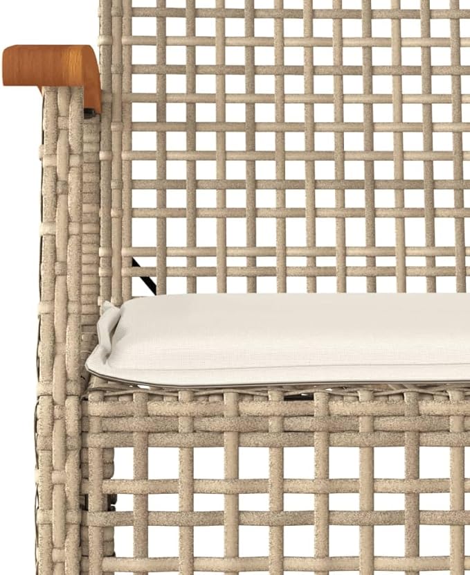 5 Piece Patio Dining Set with Cushions, Sectional Sofa Patio Conversation Set Outdoor Lounge Sets Porch Furniture Set for Negotiation Area Exhibition Poolside Garden Beige Poly Rattan