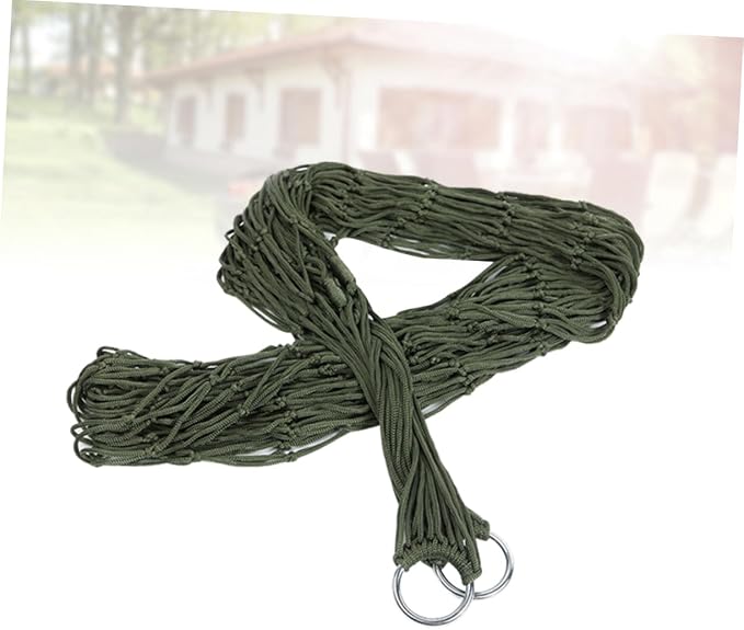 Yardwe Nylon Hammock for Outside Hammock Outdoor Leisure Bed Swing Portable Easy to Carry for Pool Lake