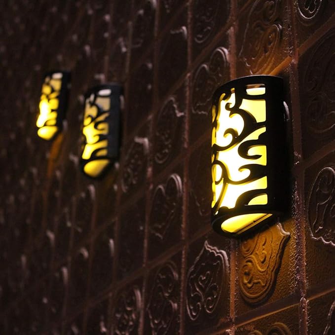 Decorative Lanterns with Timer, Rechargeable Candle Light Flameless Candles Indoor/Outdoor Wall Sconces,Flickering Flames Wall Light for Hallway, Bathroom,2 Pack……