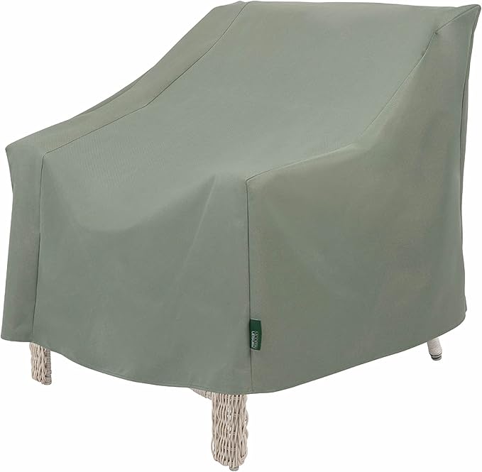 Modern Leisure Basics Patio Chair Cover - Weather-Resistant Fabric - Furniture Protection Perfect for Patio, Deck, and Porch - 33" L x 34" W x 31" H - Sage