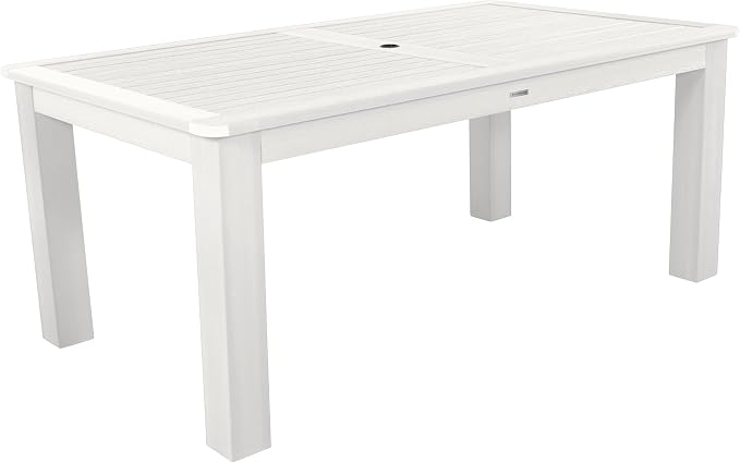 highwood Lehigh and Weatherly Rectangular Height Dining Table, 42 x 72, White