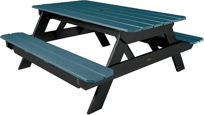 Highwood Professional Commercial Grade National Picnic Table, Shale