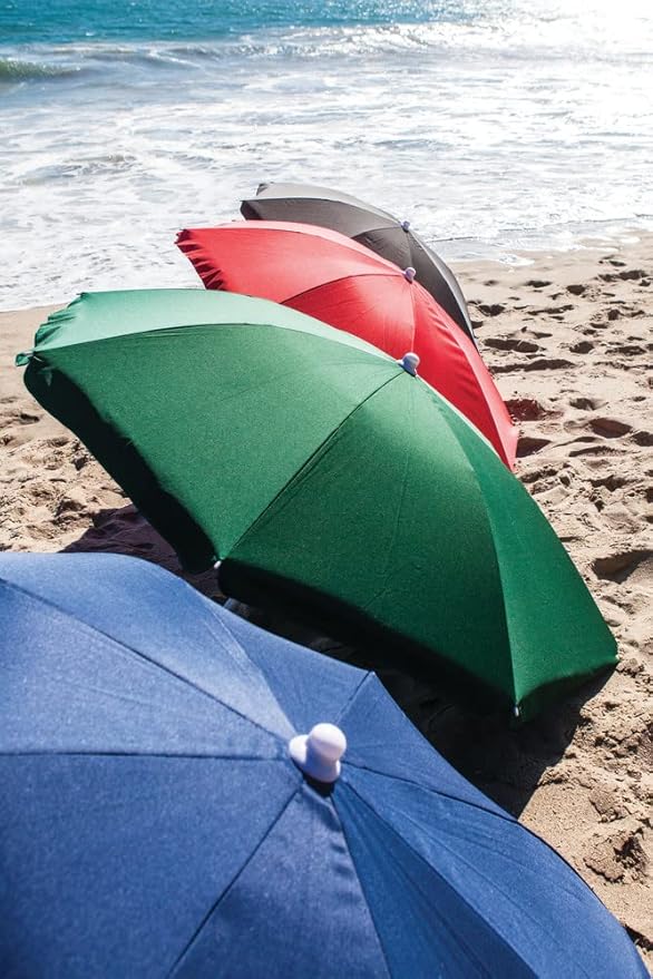PICNIC TIME NCAA Michigan Wolverines Outdoor Canopy Sunshade Beach Umbrella 5.5' - Small Patio Umbrella - Beach Chair Umbrella