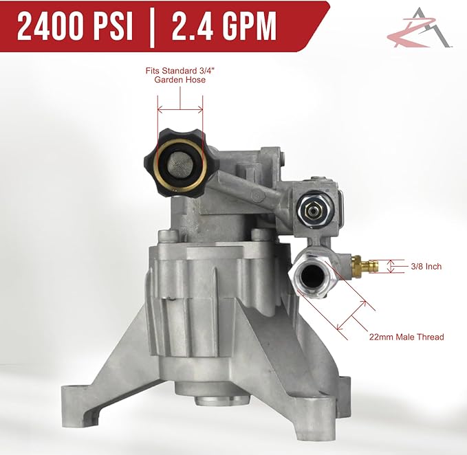 The ROP Shop 2400 PSI Power Pressure Washer Pump for Monsoon DT2400CS, DTH2450, EX2RB2321