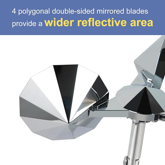 OFFO 5 PCS Bird Scare Reflective Device, Bird Reflector Keep Pigeon Woodpeckers and Sparrows Away for Outdoor Use Boats Roofs Gardens