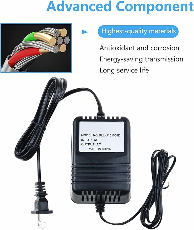 AC Adapter for American Gardener 24VDC Model YS24 Yardstick 24 Volt Yard Stick 24V Cordless Electric Line Trimmer/Edger Power Supply Cord Cable PS Wall Home Battery Charger