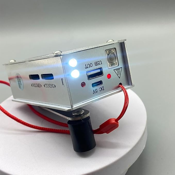 Hand Crank Generator Mini Portable Emergency Power Supply, Plasma Lighter, Flashlight, FM Radio, Emergency Power Bank, Portable Aluminum Alloy Survival Gear