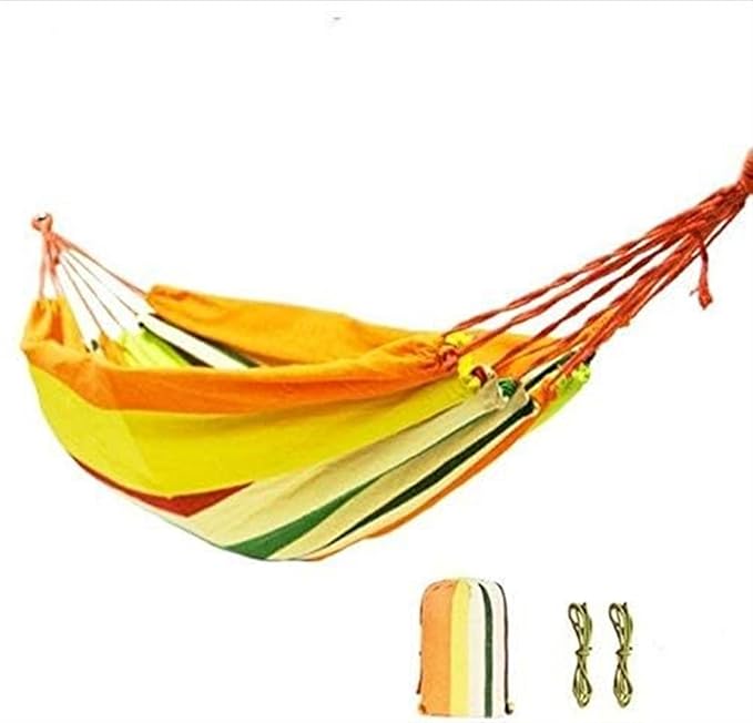 Hangmat 2 Person Hammock Colorful Rainbow Double 150x200 Cm Hammock Swing Hanging Hammock Swings Decor Buiten Hammock(B)