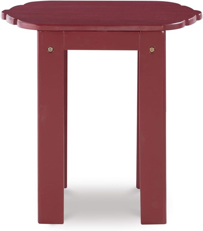 Linon Adirondack End, Red Table, 18.11 x 18.5 x 18.11