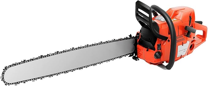 28Inch Gas Chainsaw 71cc 2-Cycle Gasoline Powered Chain Saws, Professional Wood & Tree Cutting Tool with Anti-Vibration Handle, 3.9KW Chainsaws for Forest Wood Garden and Farm Cutting Use