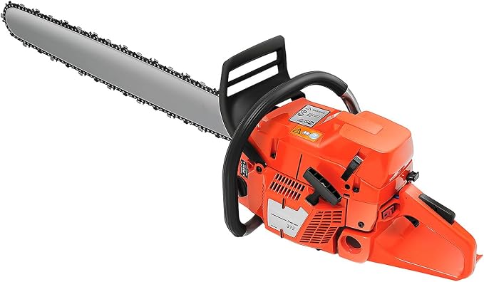 Gas Powered Chainsaw 71cc 2 Stroke, 28" Gas Chain Saws Petrol Saw Handheld Cordless Gas Chainsaw Garden Tool for Cutting Trees Wood Branch, With Safety Protection Kit