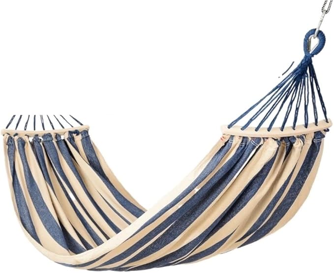 Camping Hammock Bed Hammocks Swing Chair Hammock Outdoor Garden Adult Thick Canvas Anti-Roll for Camping Hammock Swing (Color : A, Size : 200X100cm)