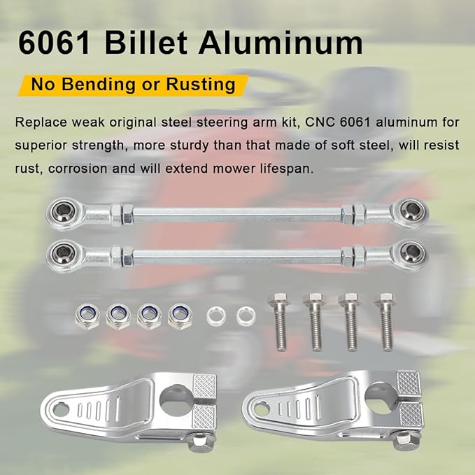 MOTOQUEEN for Snapper Riding Lawn Mowers Steering Arm Upgrade Kit, Replace for 7301337BMYP & 7301338BMYP