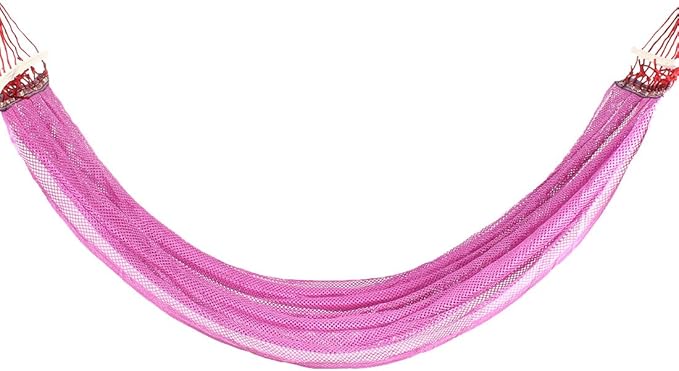 Ruilogod Nylon Mesh Expedition Travel Hiking Spreader Swing Hanging Bed Suspended Hammock Purple (id: 011 60f 2f6 141 374