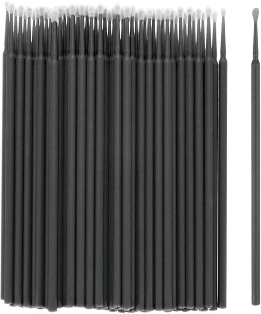 M METERXITY 100-Pack Pollinator Brush, 0.08inch/2mm Plastic Vegetable Pollinator Pen Manual Pollination Tool for Gardening/Greenhouse/Hydroponic Plants/Flowers [Black]