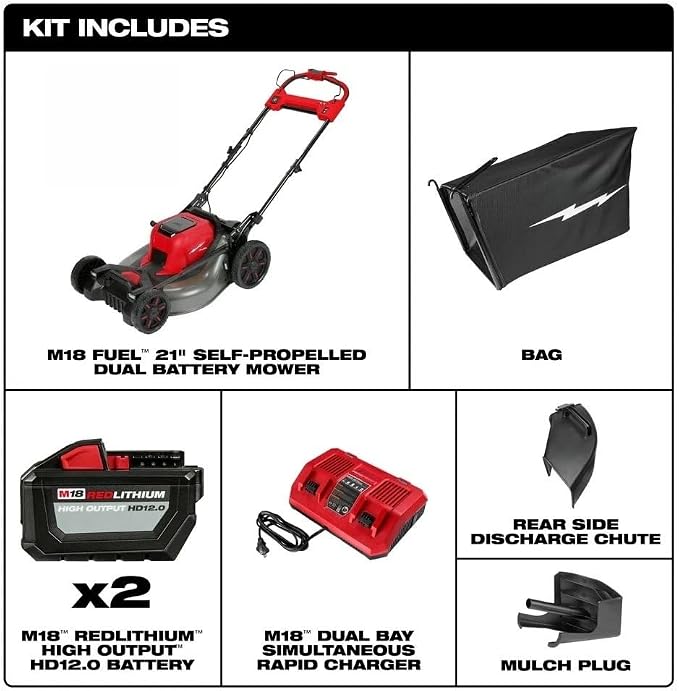 2823-22HD for Milwaukee M18 Fuel 21" Folding Handles Self Propelled Mower - New