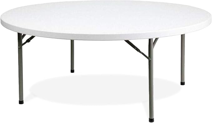 EventStable TitanPRO 72" Round Plastic Folding Table - 10 Pack