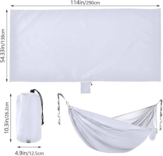 Lavender Solid Color Pure Plain 330lb Capacity Outdoor Hammock with Portabl Carry Bag Tree Hammock for Camping Travel Accessories Base para poner hamaca