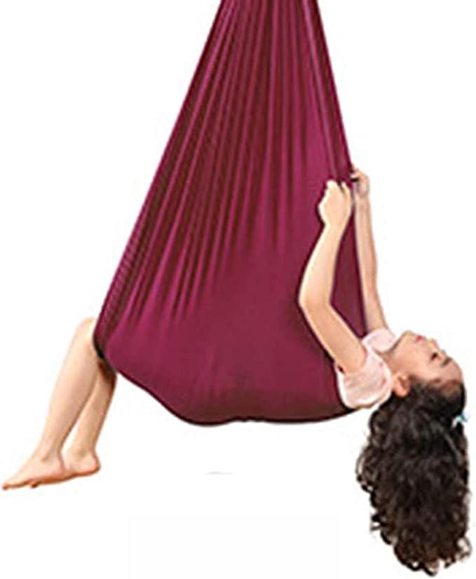 Indoor Swing for Kids Child and Teens, Soft Hammock Swing with Special Needs for Children Yoga Sensory Integration Outdoor Camping (1 Meter/1.5Meter)