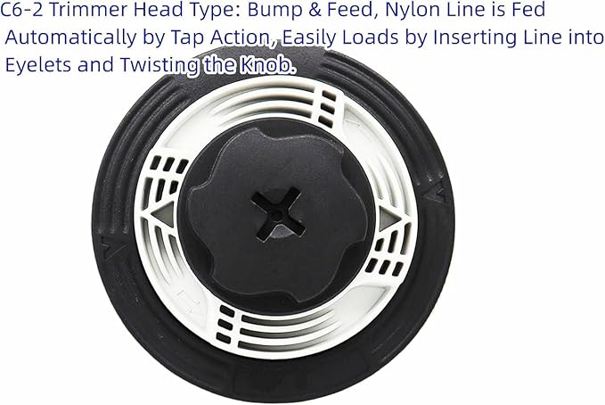 C6-2 Trimmer Head Replaces 4006 710 2126 | 4006 710 2106 for Stihl FS38 FS40 FS40C FS45 FS46 FS50 FSE60 FSE71 FSE81 FSA60R Weed Eater Easy Loading Lawn Mower Garden Tool Accessories