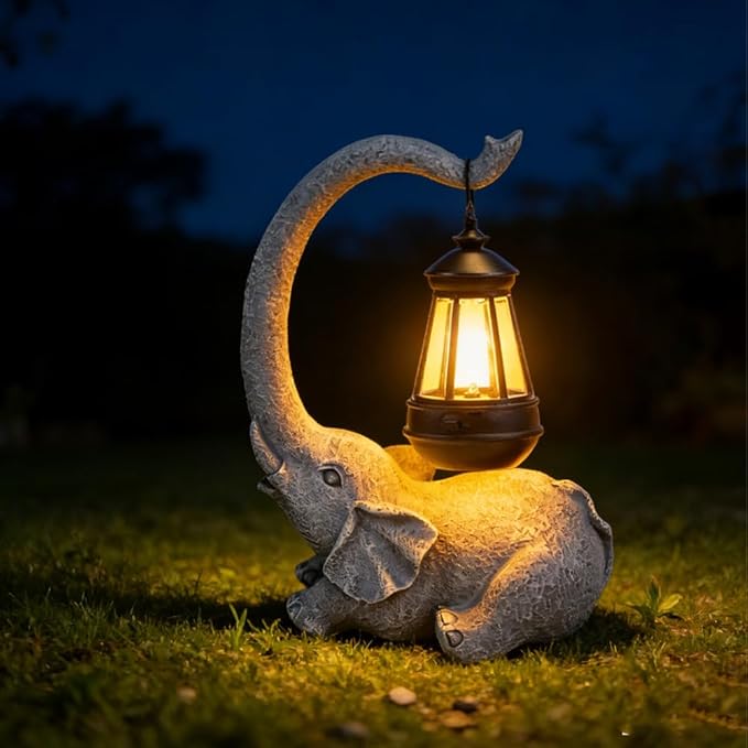 Elephant Statue for Garden Decor with Gift Appeal - Ideal Gifts for Women, Mom or Birthdays, Beautifully Crafted Outdoor & Home Decor to Wow Your Guests