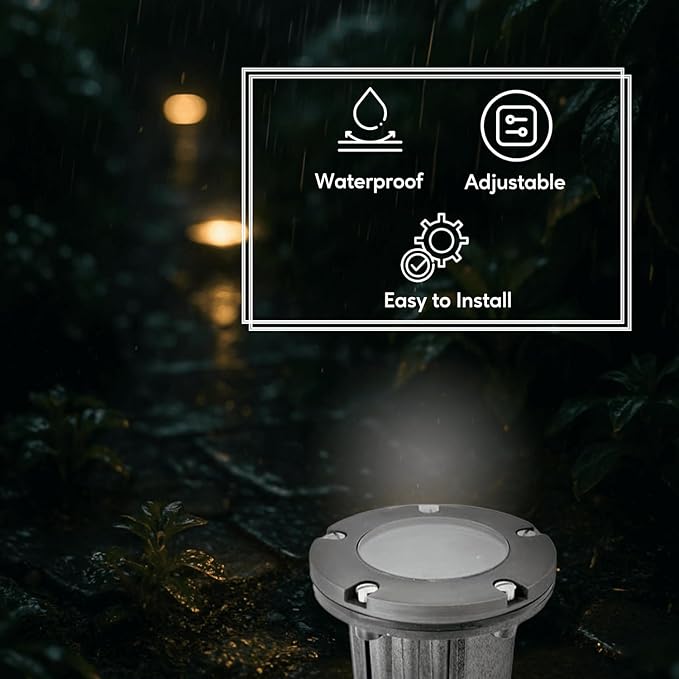 Ironsmith Lighting Products Decorative Solid Brass Cover Kit for In Ground Well Light - Oil-Rubbed Bronze Finish, Stainless Steel Screws and Rubber Gasket Included - (Fixture Body Not Included)