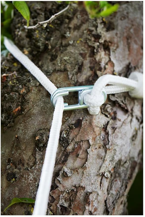 Hammock – Recycled Polyester Fabric, Single-Person Hanging Hammock with Polypropylene Rope, Anthracite/White, 59x104.4 Inches
