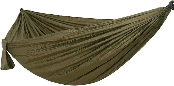 200x300 Cm Double Hammock with Hanging Straps and Carabiners,Made from Parachute Nylon Fabric Buiten Hammock ()