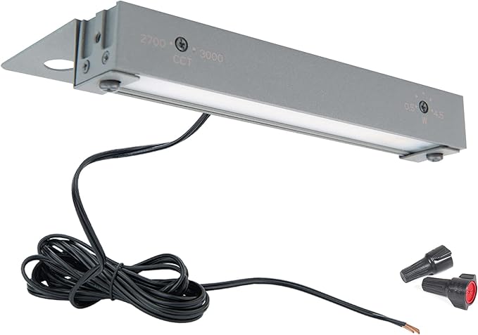 WAC Landscape Lighting, Hardscape 6in LED 12V Strip Light with Quick Release and 2-CCT 2700K-3000K in Graphite