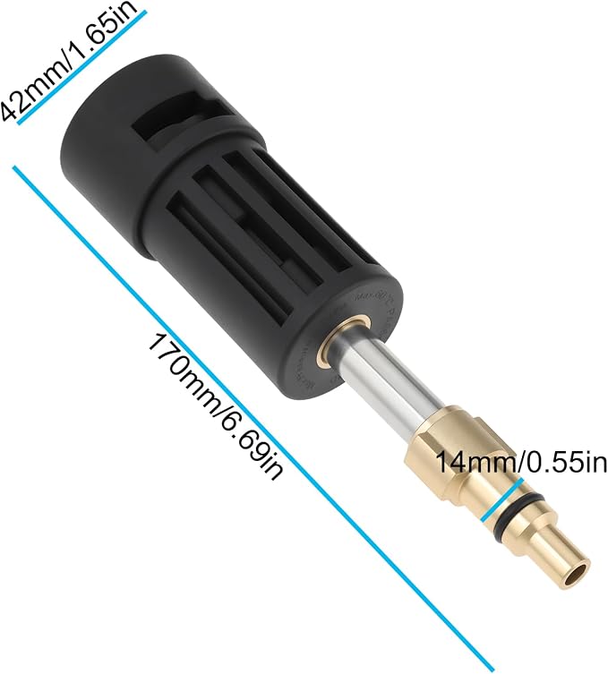 Pressure Washer Adaptor Connector Compatible with Halford PW10 PW20 PW50 Connects K Series