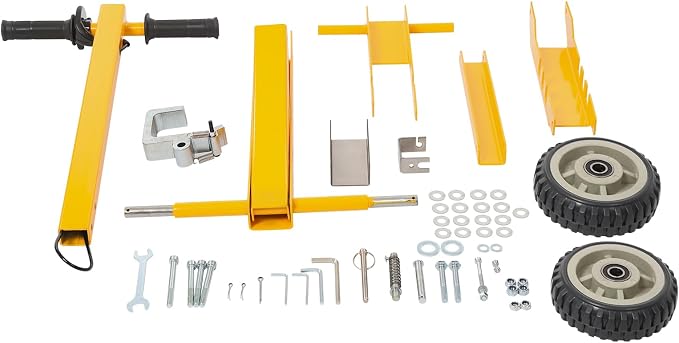 Lawn Mower Lift, 800 lbs Capacity, Manual Freestanding Lawn Mower Lift Tool with Spring-Loaded Lift Tooth & Foot Pedal for Garden Tractors, Lawn Mowers, All-Terrain Vehicles