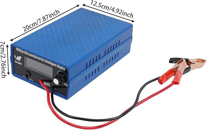 Ultrasonic Inverter, 1050NP Ultrasonic Inverter with LED Display, 1500V 2000W Fishing Shocker for Both Camp or Boat Use
