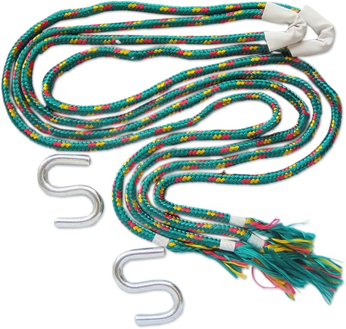 NOVICA Artisan Handmade Cotton Hammock Fair Trade Mexican Striped Mayan Double Blue Green Mexico Rope Scuba [Bed Size 78in L x 78in W Total Length 158in L] ' Ocean Dreams' Double