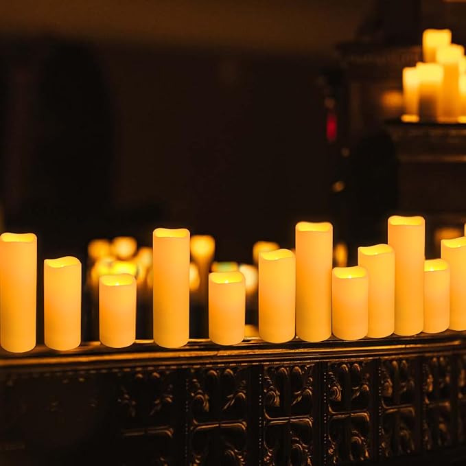 LED Candles 48Pack,Flickering Flameless Design,Operated by Remote with Timer FunctionGreat for Aniversary,Halloween and Christmas