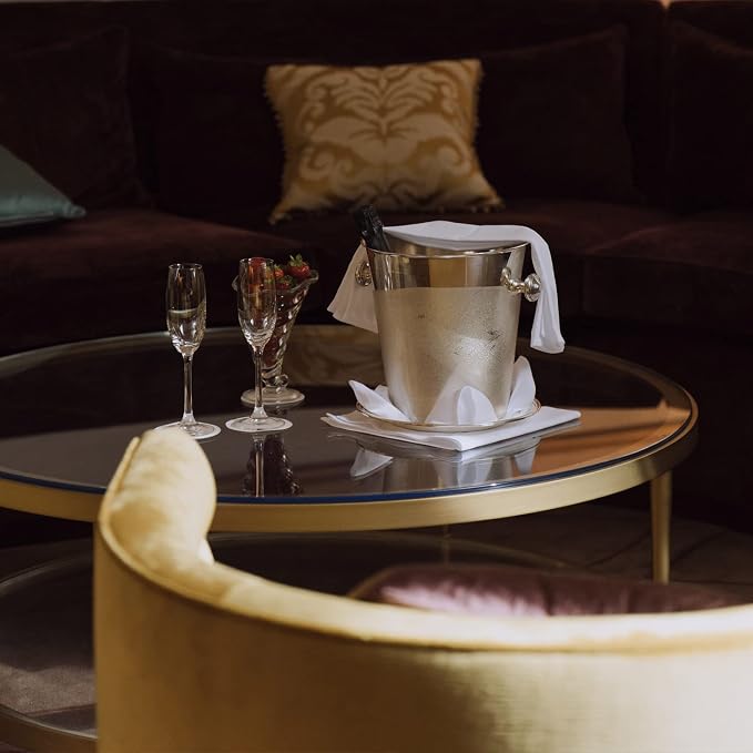 24" Inch Round Glass Table Top 1/4" Thick Flat Polish Edge Tempered by Fab Glass and Mirror
