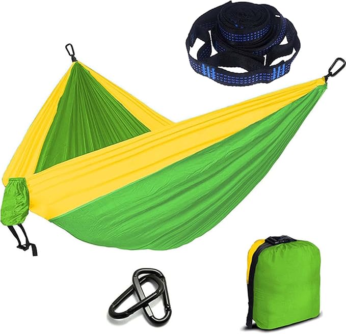 Camping Hammocks for Outside, Double Hammock Chair Outdoor, Portable Hammock for Trees, Hammocks for Outside Heavy Duty, for Beach, Backyard, Patio