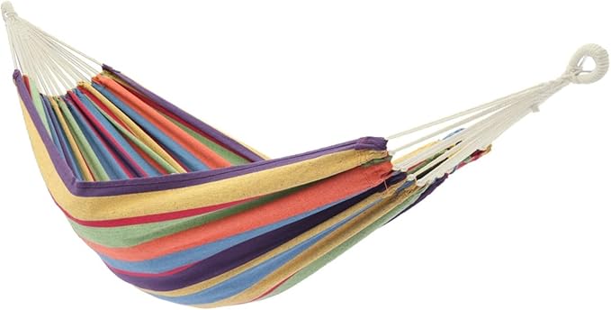 Small Color bar Black Background Silver Flower Rack 2 * 1.5m Polyester Cotton Iron Hammock Set